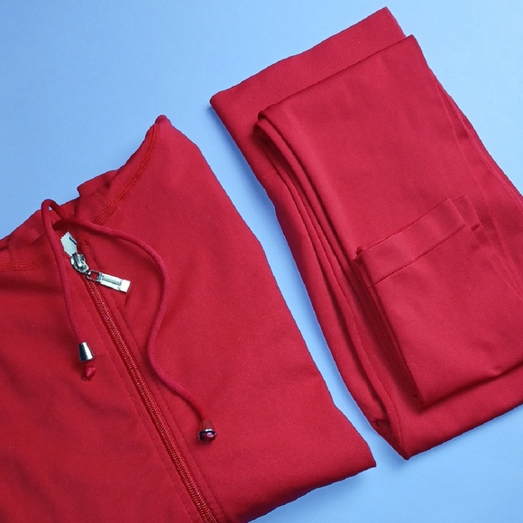 Love J Red and Fitted Raglan Hoodie Set - Picture 14 of 14